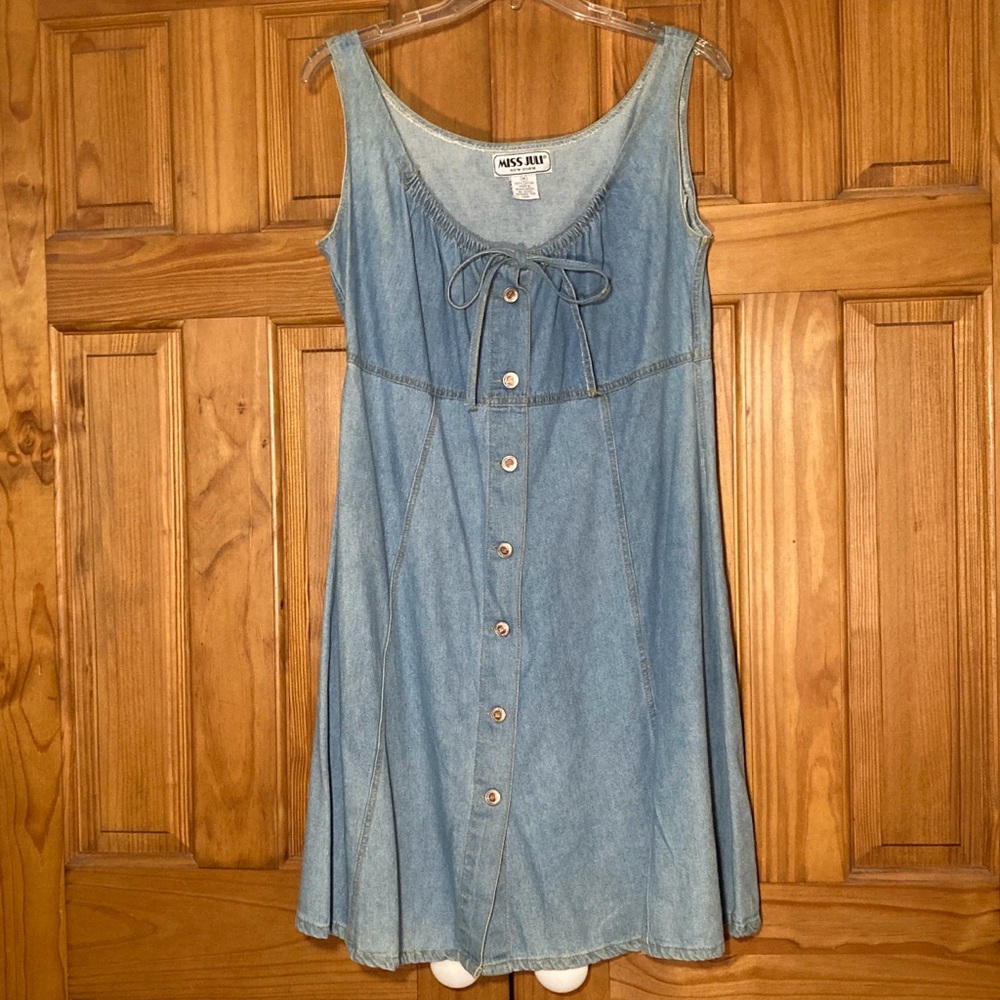 NWOT Vintage Miss Juli Denim Dress Size M